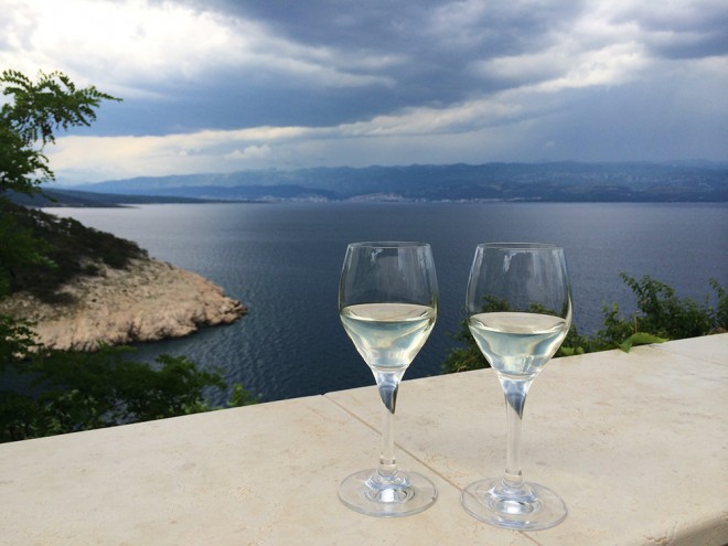 Wine in Vrbnik, Krk Island