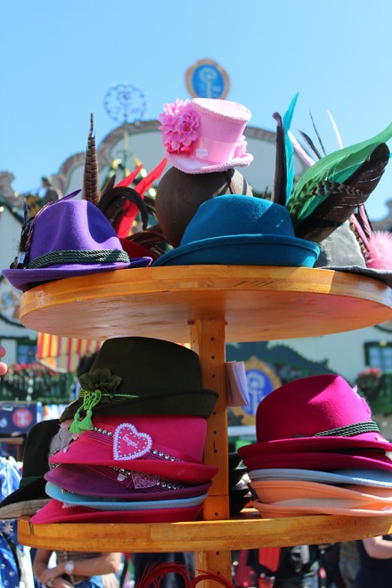 Hats at the Oktoberfest, by Packing my Suitcase
