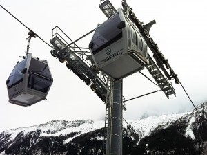 Cable car in Chamonix