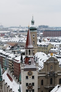 Munich with snow