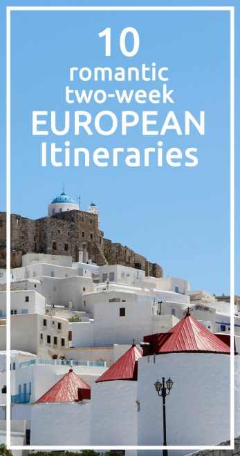 Romantic itineraries around Europe