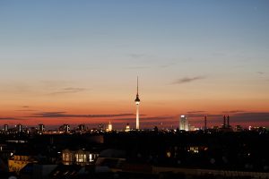 Sunset in Berlin, Germany