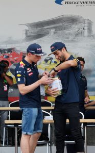 Max Verstapen and Daniel Ricciardo in Hockenheim 2016