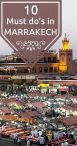 Must do's in Marrakech