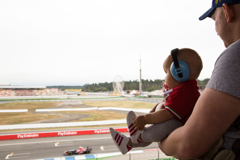 Formula 1 Grand Prix with a baby
