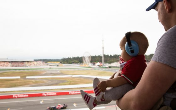 Formula 1 with a baby